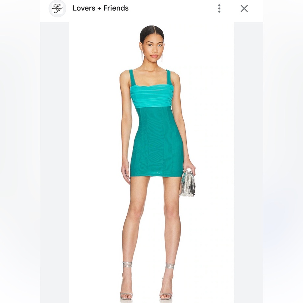 Lovers + Friends Turquoise Mini Dress